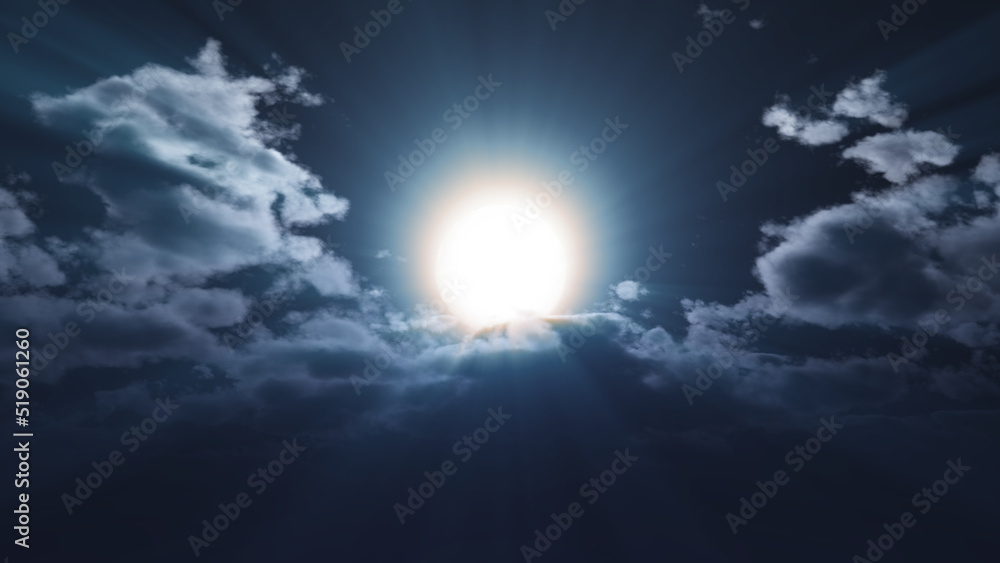 full moon at night cloud sky, illustration full moon at night cloud sky, illustration