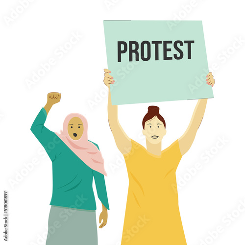 women defend their rights emotions protest discontent