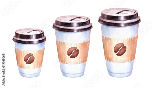 Paper Coffee Cups in three sizes