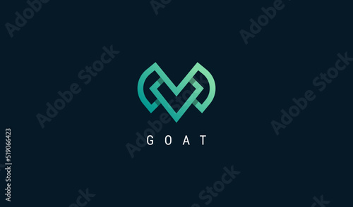 Initial Letter MV or VM Logo isolated on Blue Background. Business and Branding Company Logos. Flat Vector Logo Design Template Element.