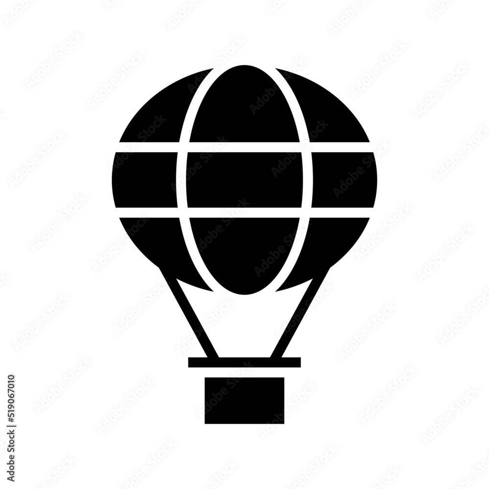 Obraz premium air balloon icon or logo isolated sign symbol vector illustration - high quality black style vector icons 