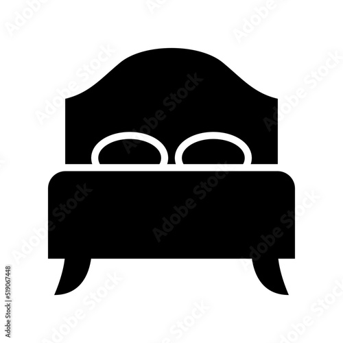 bed icon or logo isolated sign symbol vector illustration - high quality black style vector icons 