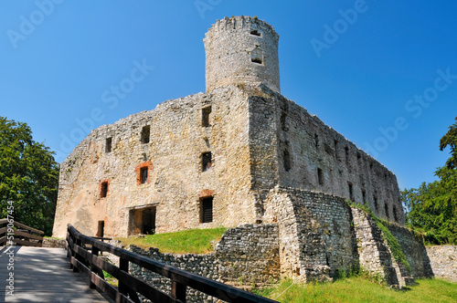 Lipowiec Castle, ruins of the Krakow Bishops castle near Babice, Lesser Poland Voivodeship. photo