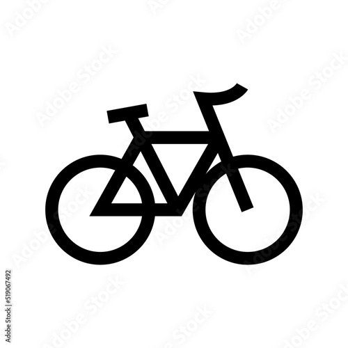 bicycle icon or logo isolated sign symbol vector illustration - high quality black style vector icons 