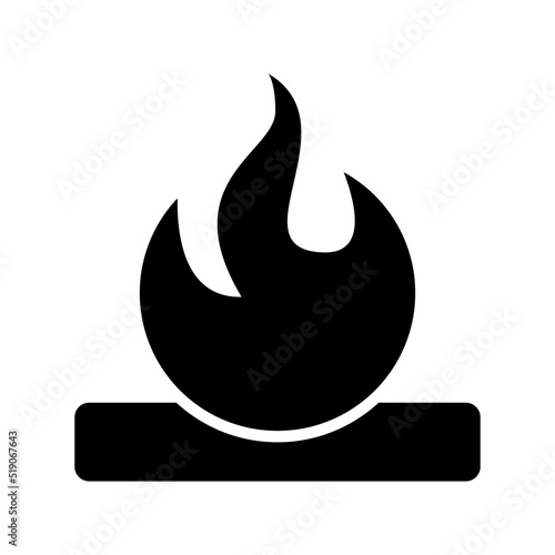 bonfire icon or logo isolated sign symbol vector illustration - high quality black style vector icons
