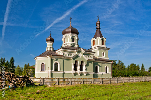 Orthodox Church in Boncza, village in Lublin voivodeship, Poland. The Orthodox Church was built in 1877-1881.