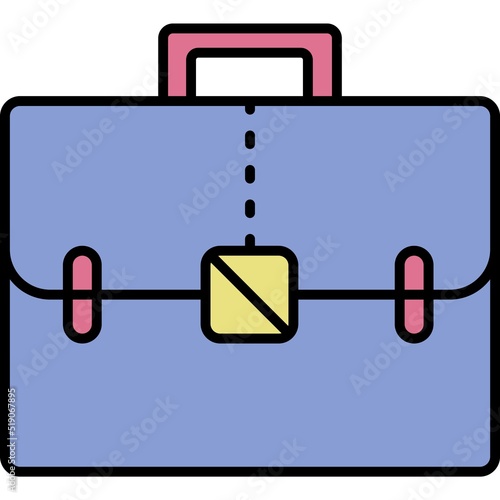 Briefcase icon vector work case, business bag