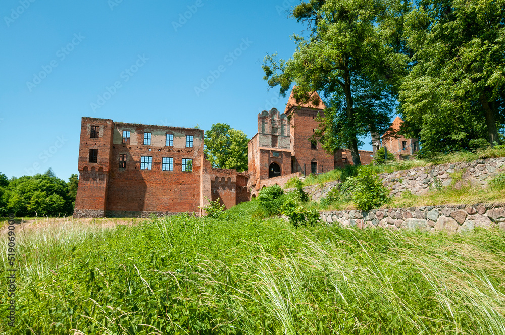 Ruins of castle in Szymbark