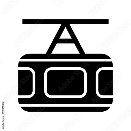 funicular icon or logo isolated sign symbol vector illustration - high quality black style vector icons

