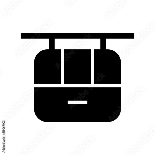 funicular icon or logo isolated sign symbol vector illustration - high quality black style vector icons

