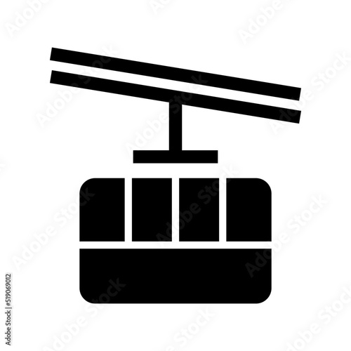 funicular icon or logo isolated sign symbol vector illustration - high quality black style vector icons

