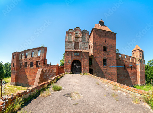 Ruins of castle in Szymbark, Warmian-Masurian Voivodeship, Poland photo