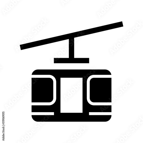 funicular icon or logo isolated sign symbol vector illustration - high quality black style vector icons

