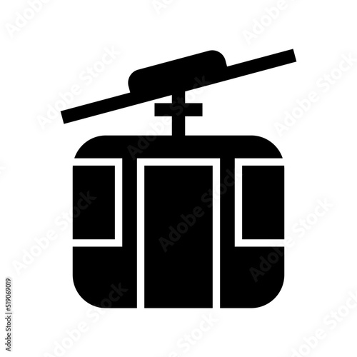 funicular icon or logo isolated sign symbol vector illustration - high quality black style vector icons

