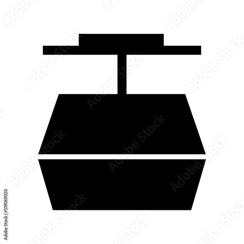 funicular icon or logo isolated sign symbol vector illustration - high quality black style vector icons

