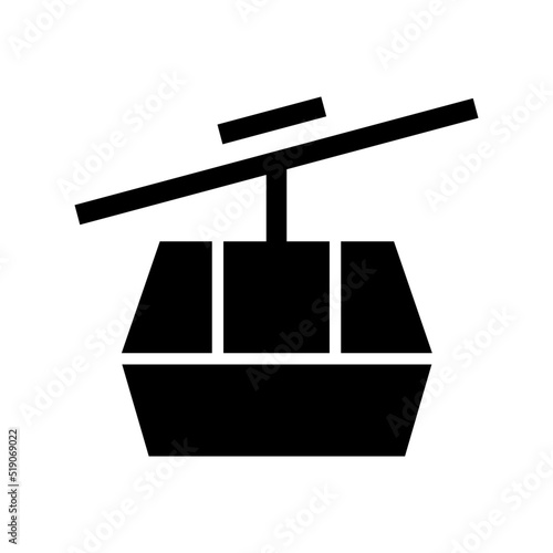 funicular icon or logo isolated sign symbol vector illustration - high quality black style vector icons

