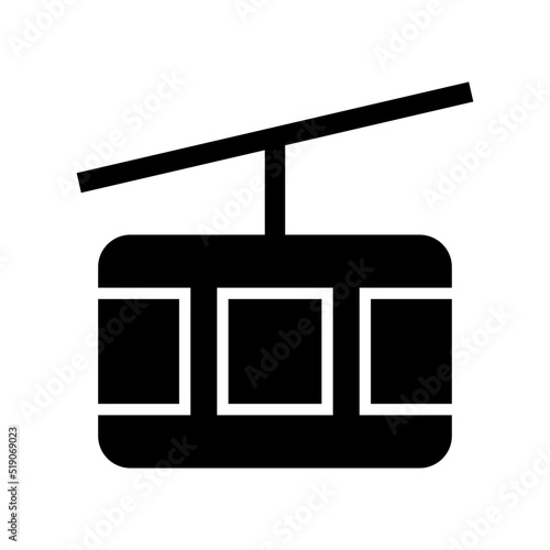 funicular icon or logo isolated sign symbol vector illustration - high quality black style vector icons

