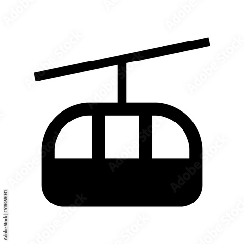 funicular icon or logo isolated sign symbol vector illustration - high quality black style vector icons

