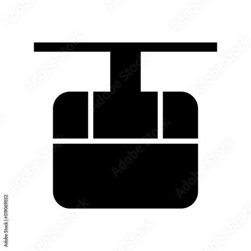 funicular icon or logo isolated sign symbol vector illustration - high quality black style vector icons

