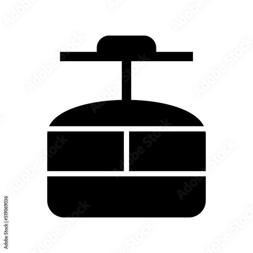funicular icon or logo isolated sign symbol vector illustration - high quality black style vector icons

