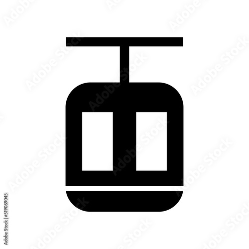 funicular icon or logo isolated sign symbol vector illustration - high quality black style vector icons

