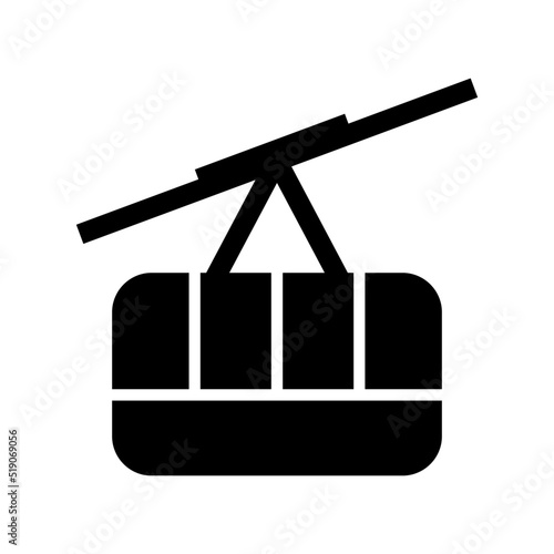 funicular icon or logo isolated sign symbol vector illustration - high quality black style vector icons

