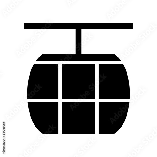 funicular icon or logo isolated sign symbol vector illustration - high quality black style vector icons

