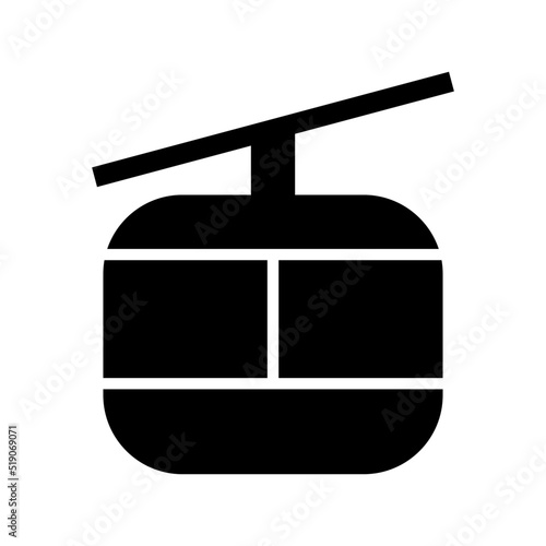 funicular icon or logo isolated sign symbol vector illustration - high quality black style vector icons

