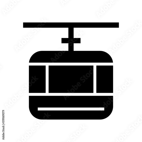 funicular icon or logo isolated sign symbol vector illustration - high quality black style vector icons

