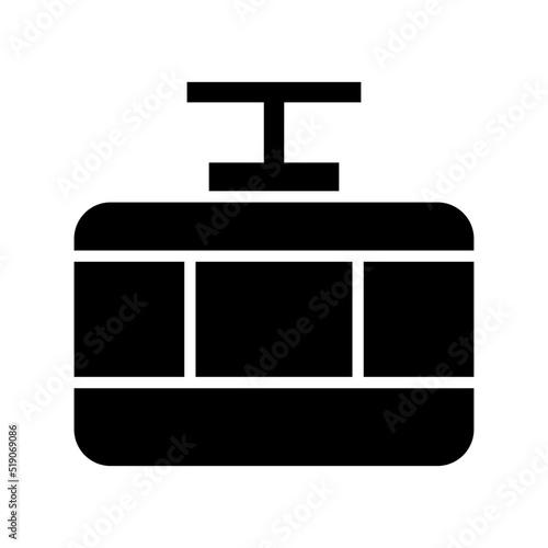 funicular icon or logo isolated sign symbol vector illustration - high quality black style vector icons

