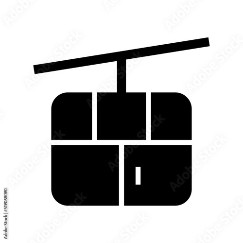funicular icon or logo isolated sign symbol vector illustration - high quality black style vector icons

