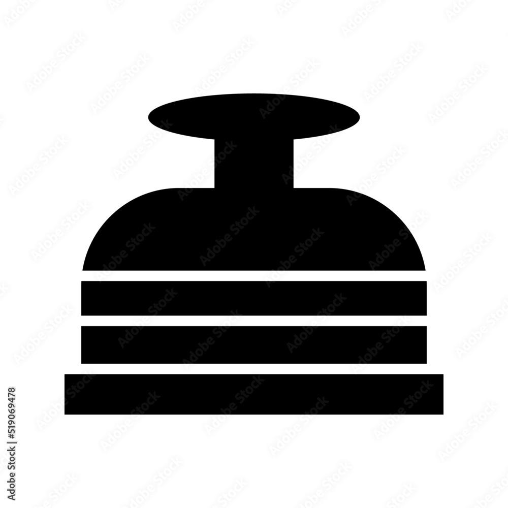 Fototapeta premium hotel bell icon or logo isolated sign symbol vector illustration - high quality black style vector icons 