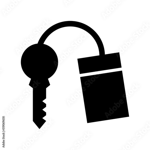 hotel key icon or logo isolated sign symbol vector illustration - high quality black style vector icons
