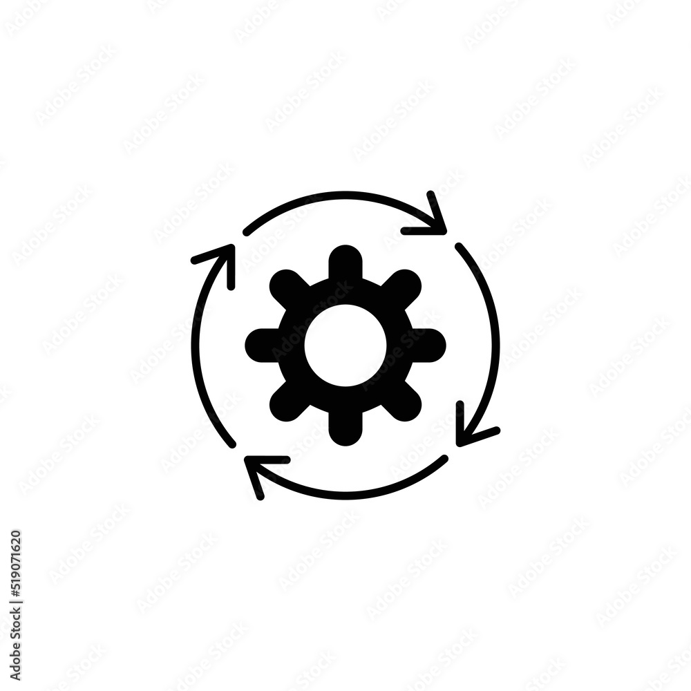 Obraz premium workflow icon flat style trendy stylist simple