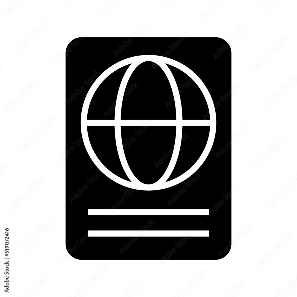 Fototapeta premium passport icon or logo isolated sign symbol vector illustration - high quality black style vector icons 