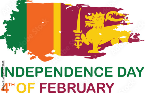 Independence day of Sri Lanka symbol