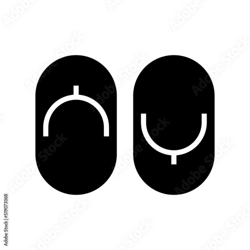 slippers icon or logo isolated sign symbol vector illustration - high quality black style vector icons 