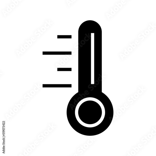thermometer icon or logo isolated sign symbol vector illustration - high quality black style vector icons

