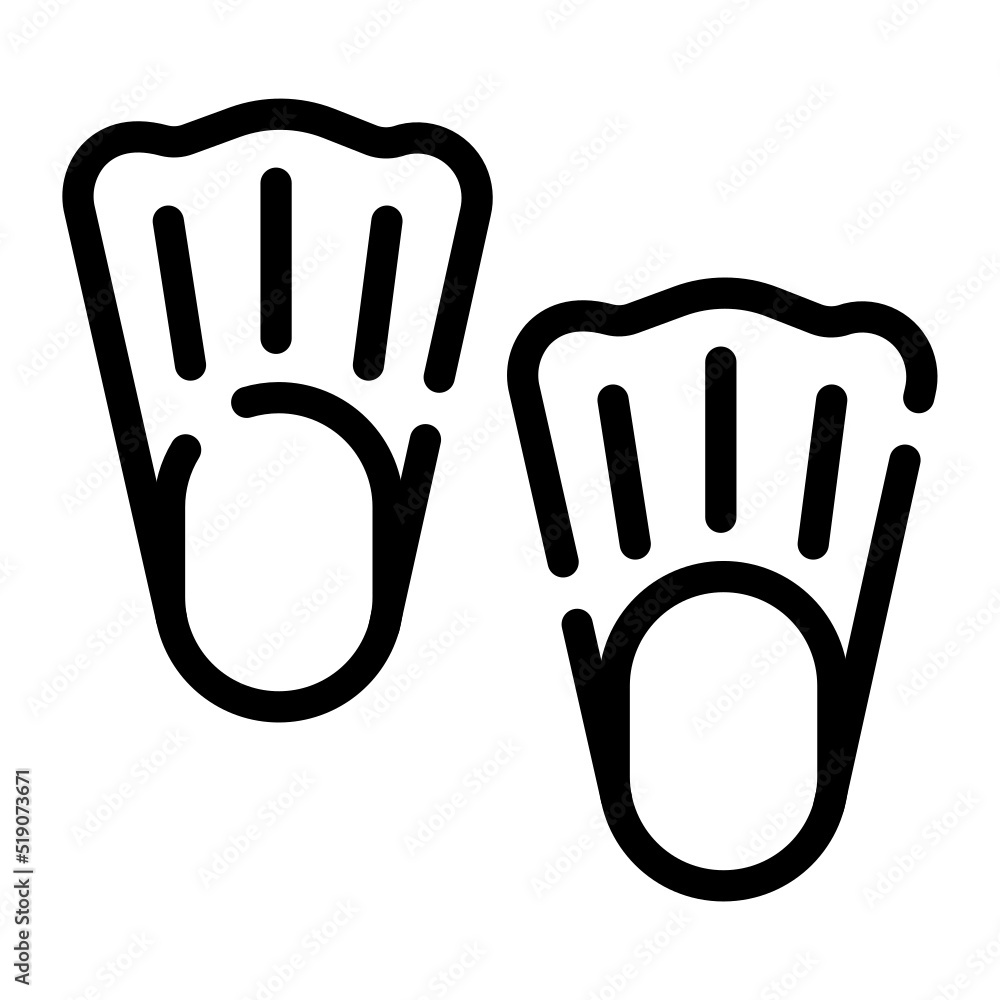 Obraz premium diving line icon