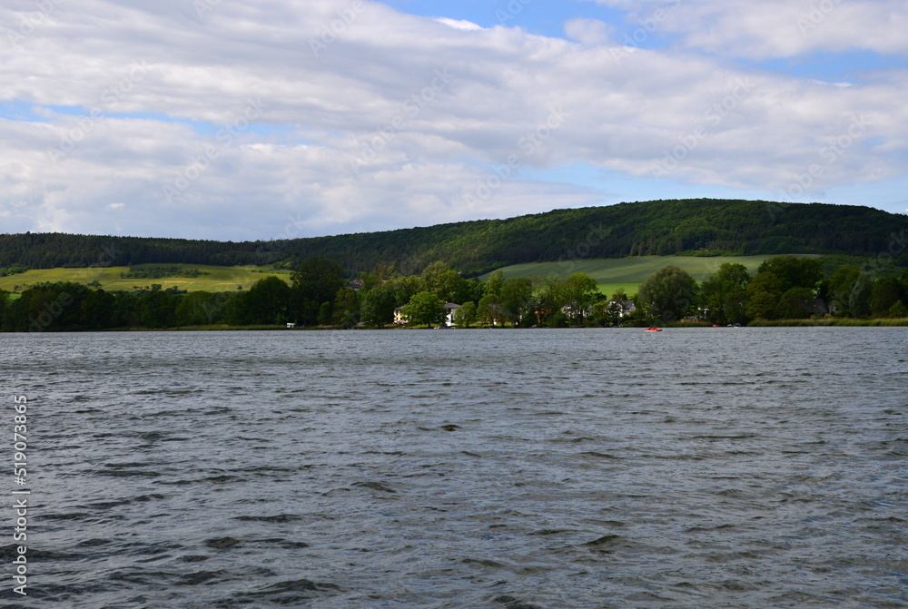 Panorama at the Reservoir Hohenfelden, Thuringia