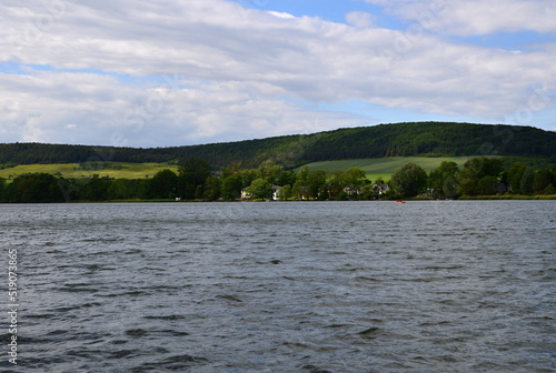 Panorama at the Reservoir Hohenfelden, Thuringia