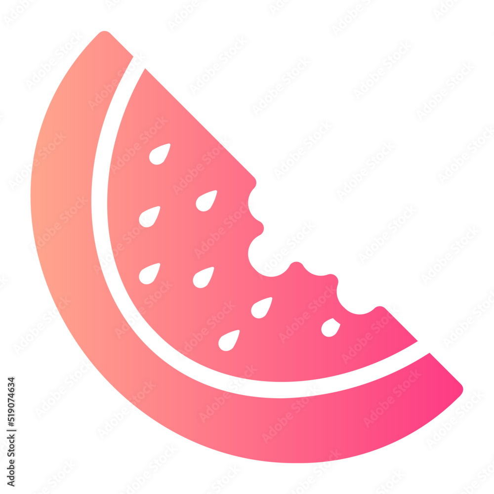 watermelon gradient icon watermelon gradient icon