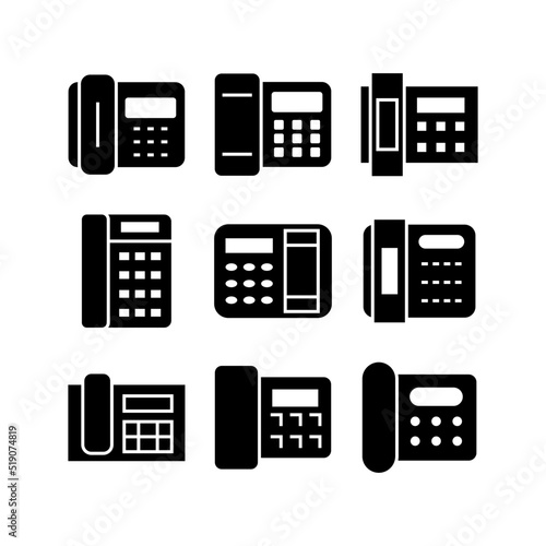 landline icon or logo isolated sign symbol vector illustration - high quality black style vector icons
