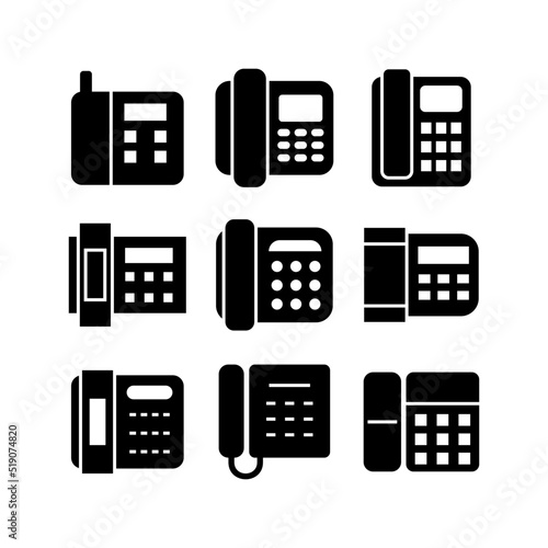 landline icon or logo isolated sign symbol vector illustration - high quality black style vector icons
