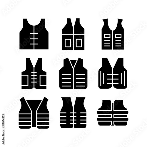 life jacket icon or logo isolated sign symbol vector illustration - high quality black style vector icons
