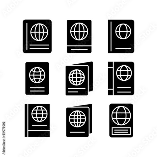 passport icon or logo isolated sign symbol vector illustration - high quality black style vector icons
