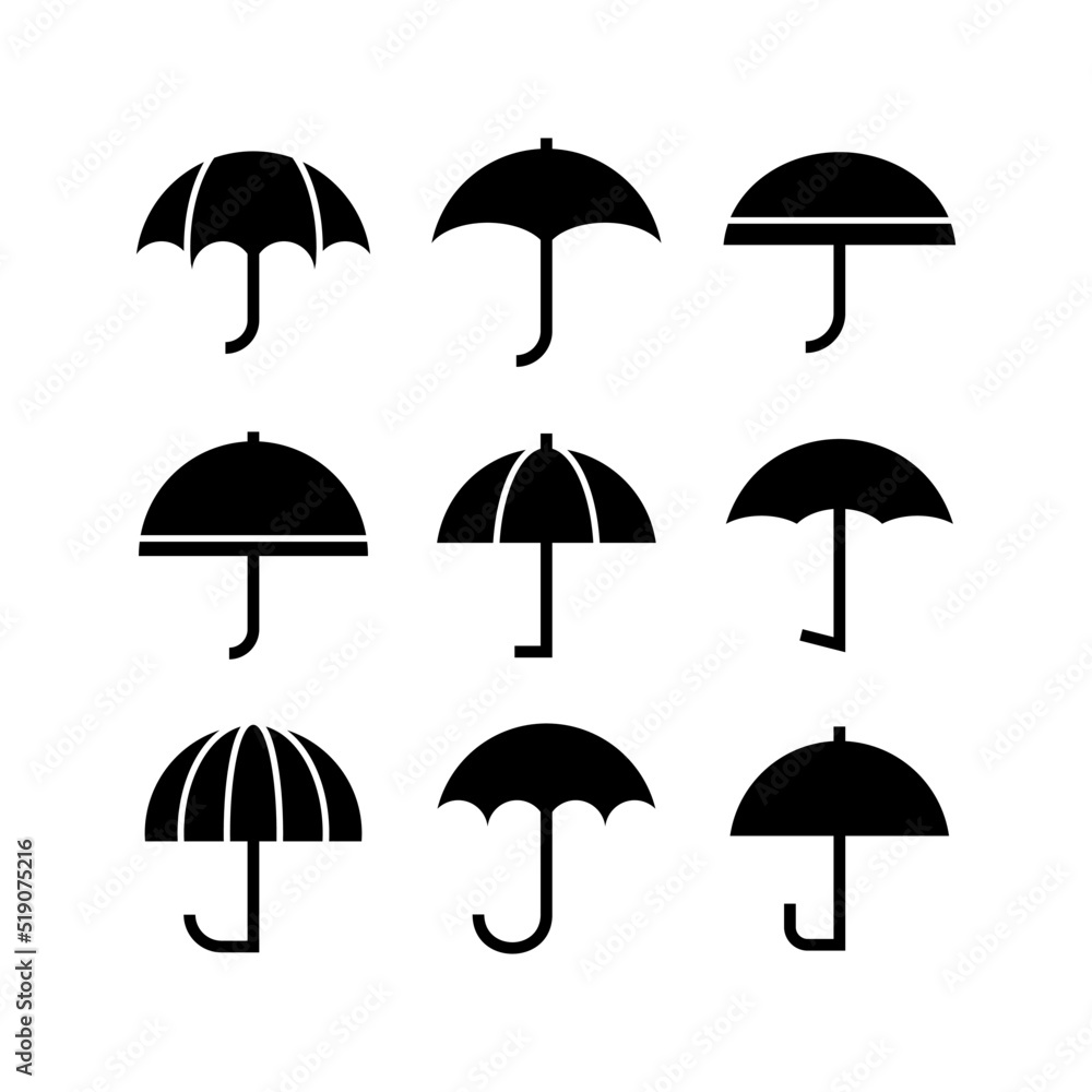 umbrella icon or logo isolated sign symbol vector illustration - high quality black style vector icons
