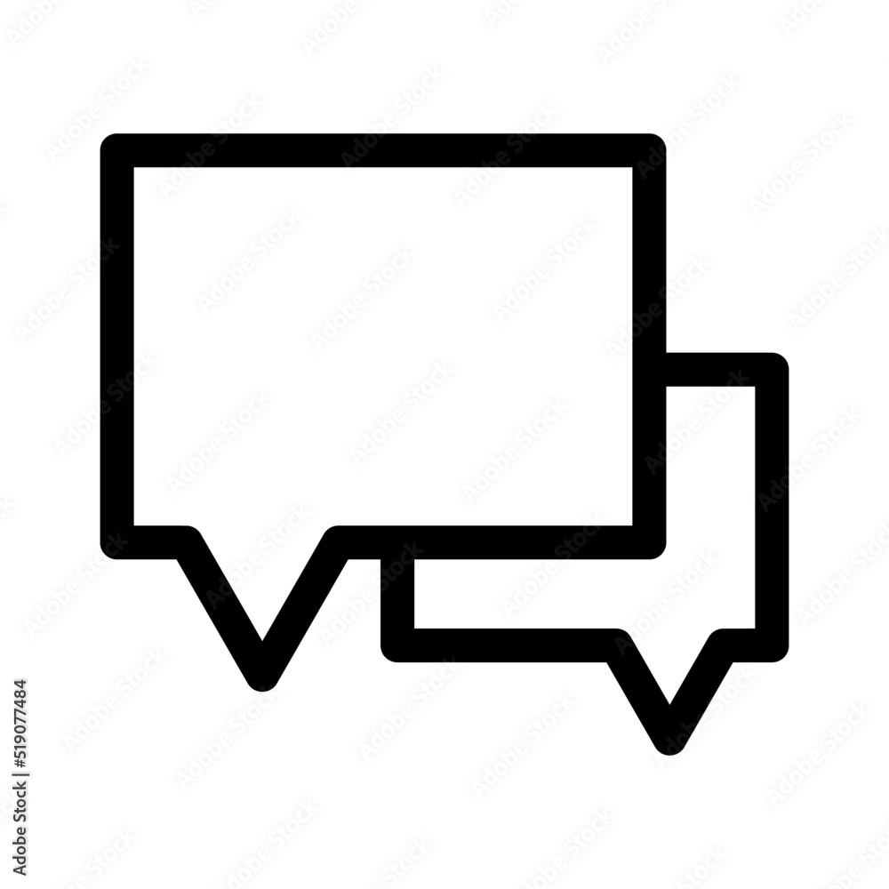 chatting icon or logo isolated sign symbol vector illustration - high quality black style vector icons
