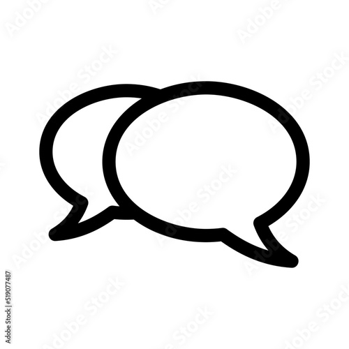 chatting icon or logo isolated sign symbol vector illustration - high quality black style vector icons
