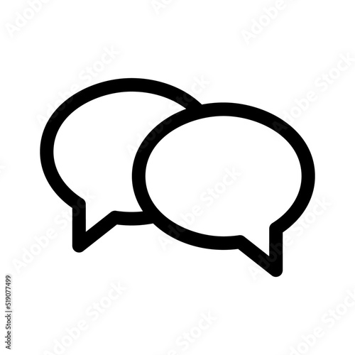 chatting icon or logo isolated sign symbol vector illustration - high quality black style vector icons
